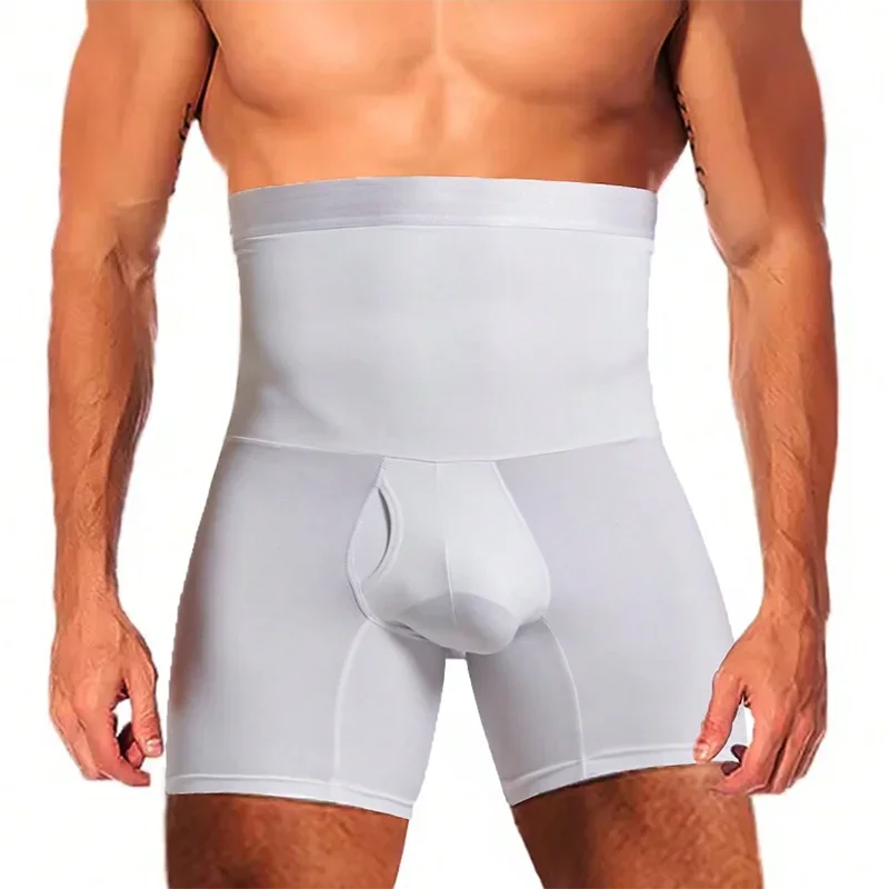 SELUDEE Men's High-Waist Tummy Control Shapewear Shorts