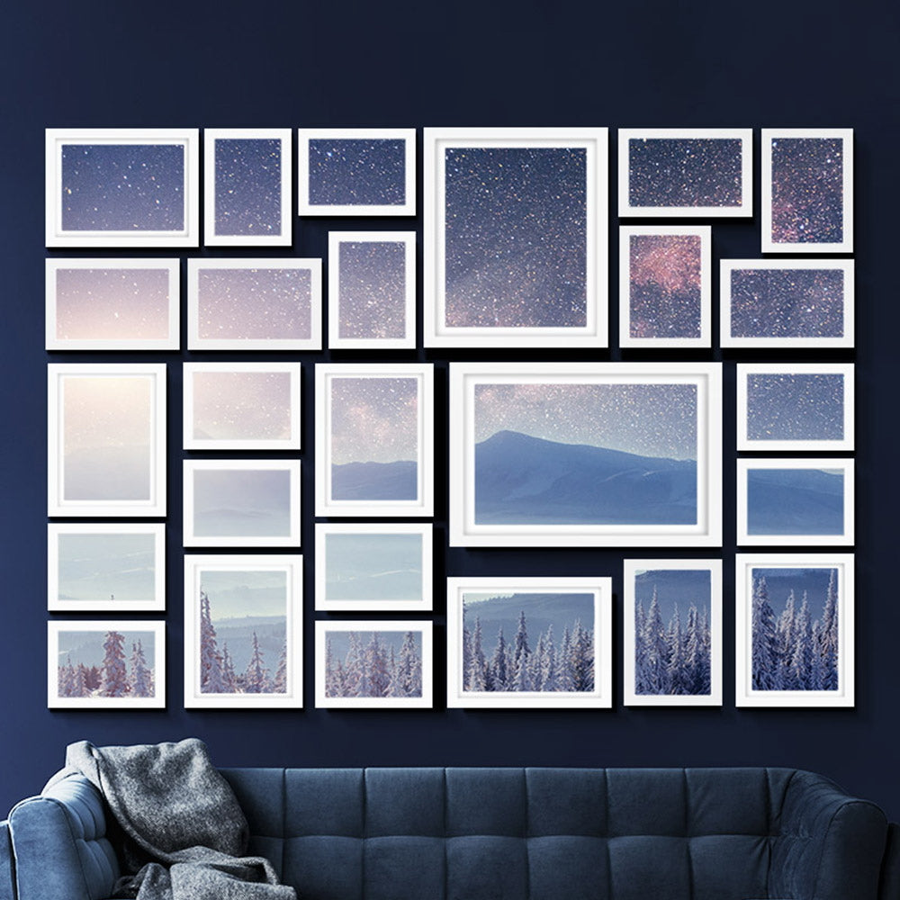 Artiss Photo Frames 26PCS 8x10in 5x7in 4x6in 3.5x5in Hanging Wall Frame White