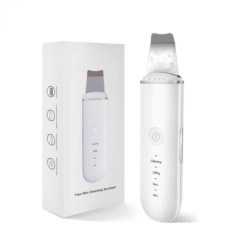 Ultrasonic Skin Scrubber with Vibration for Face, Blackhead Removal, Shovel Cleaning, Cavitation Peeling, Facial Lifting, and Skin Care