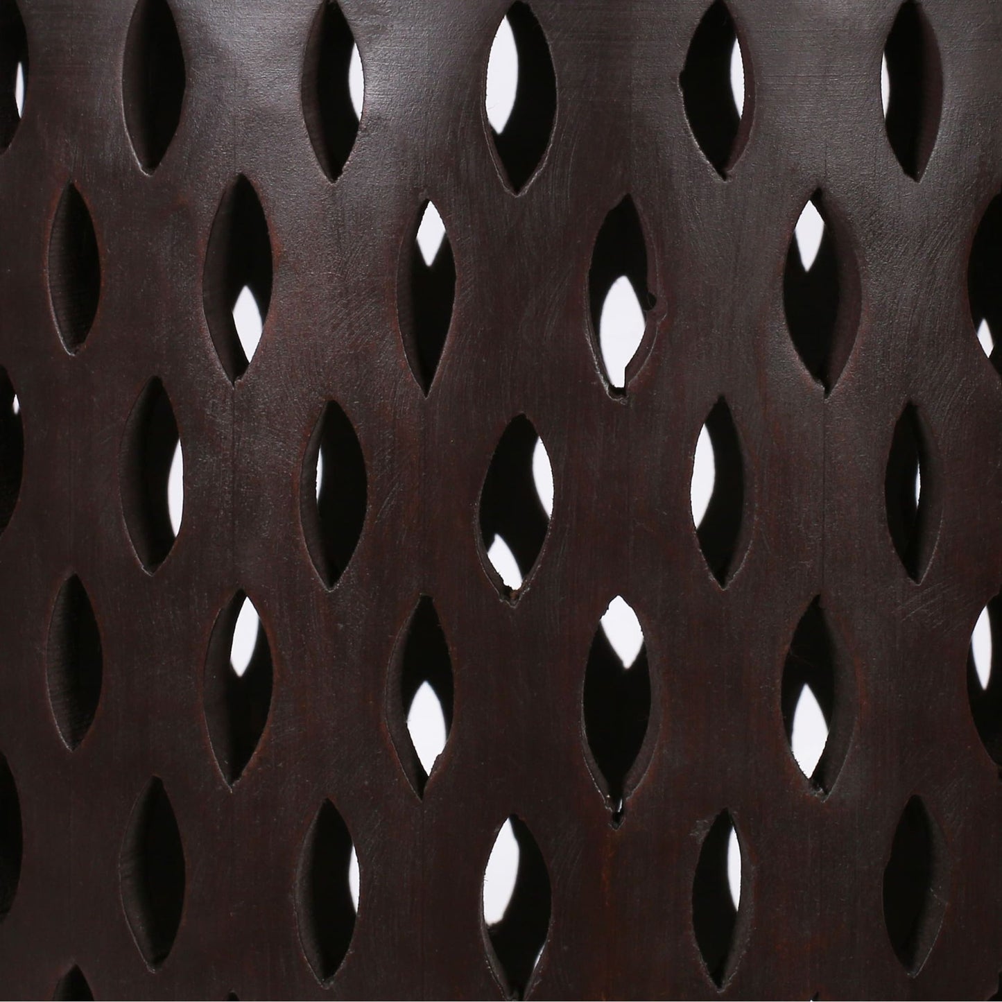 Pansy Wooden Round 50cm Side Table Sofa End Tables - Brown