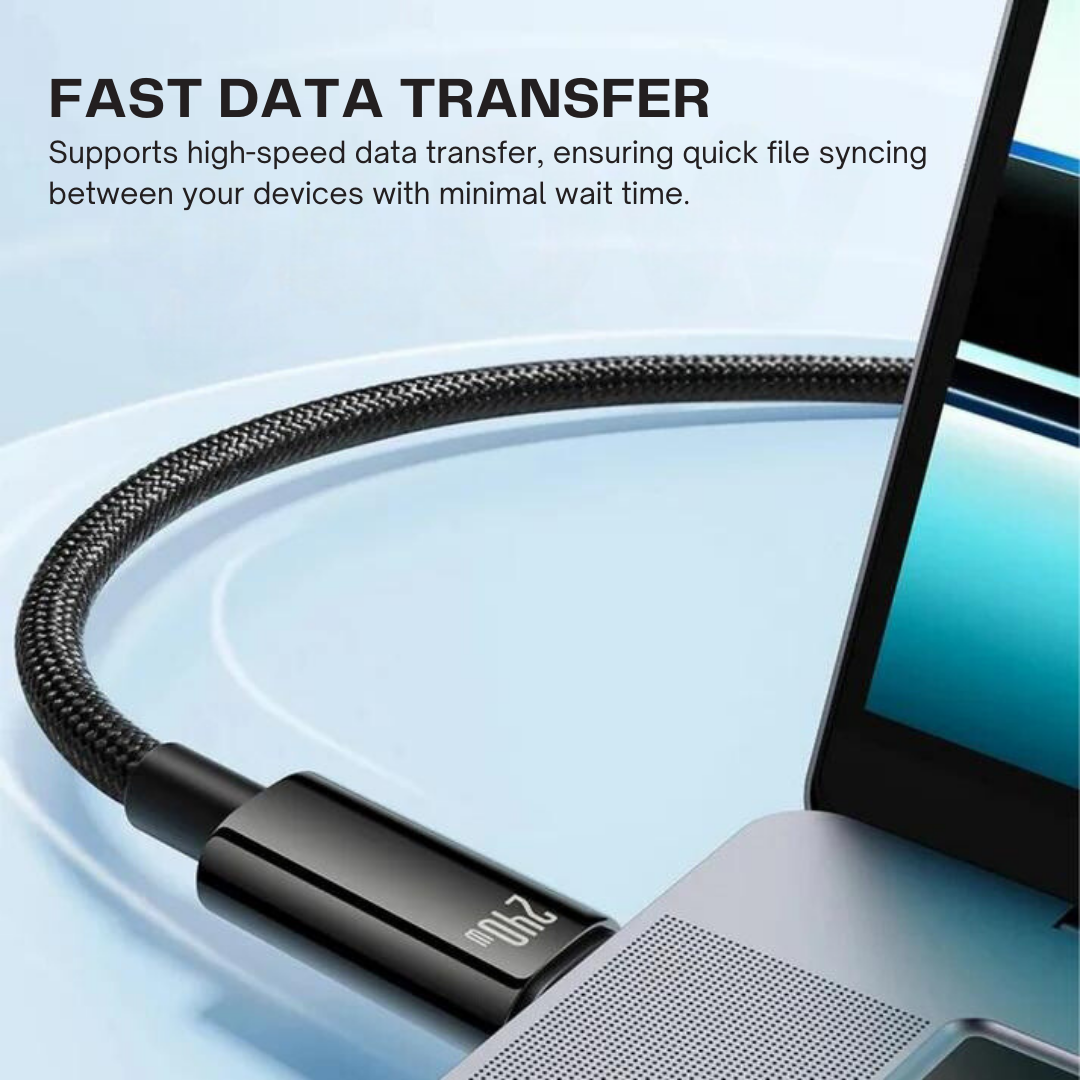 USB Type-C PD3.1 Fast charge 240W Data Cable for iPhone 15 Samsung S23 MacBook Laptops