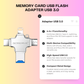 Memory Card USB Flash Adapter USB 3.0 / Type C / Lightning / Micro Mini SD Card / 4 in 1 Sd adapter USB Flash Reader