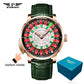 Original PINDU Design Limited Edition Revolving Roulette Game Diamond Dial Men's Watch