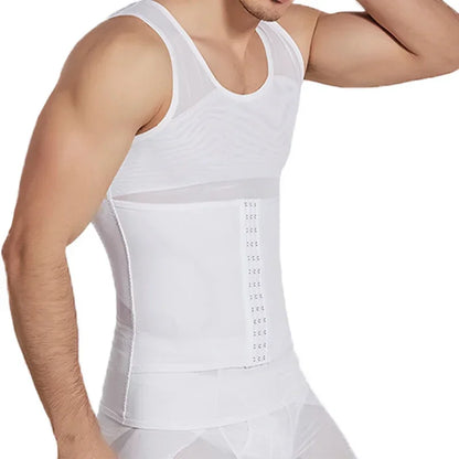 Men's Nylon Compression Shapewear Vest | Tummy Control