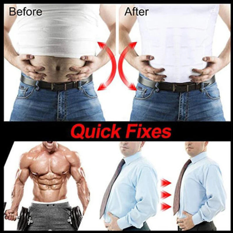 Men's Compression Shapewear Vest | Tummy & Waist Control