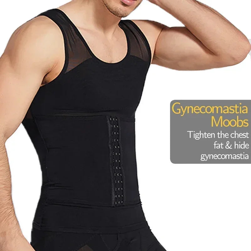Men's Compression Body Shaper Vest | Tummy Control Top