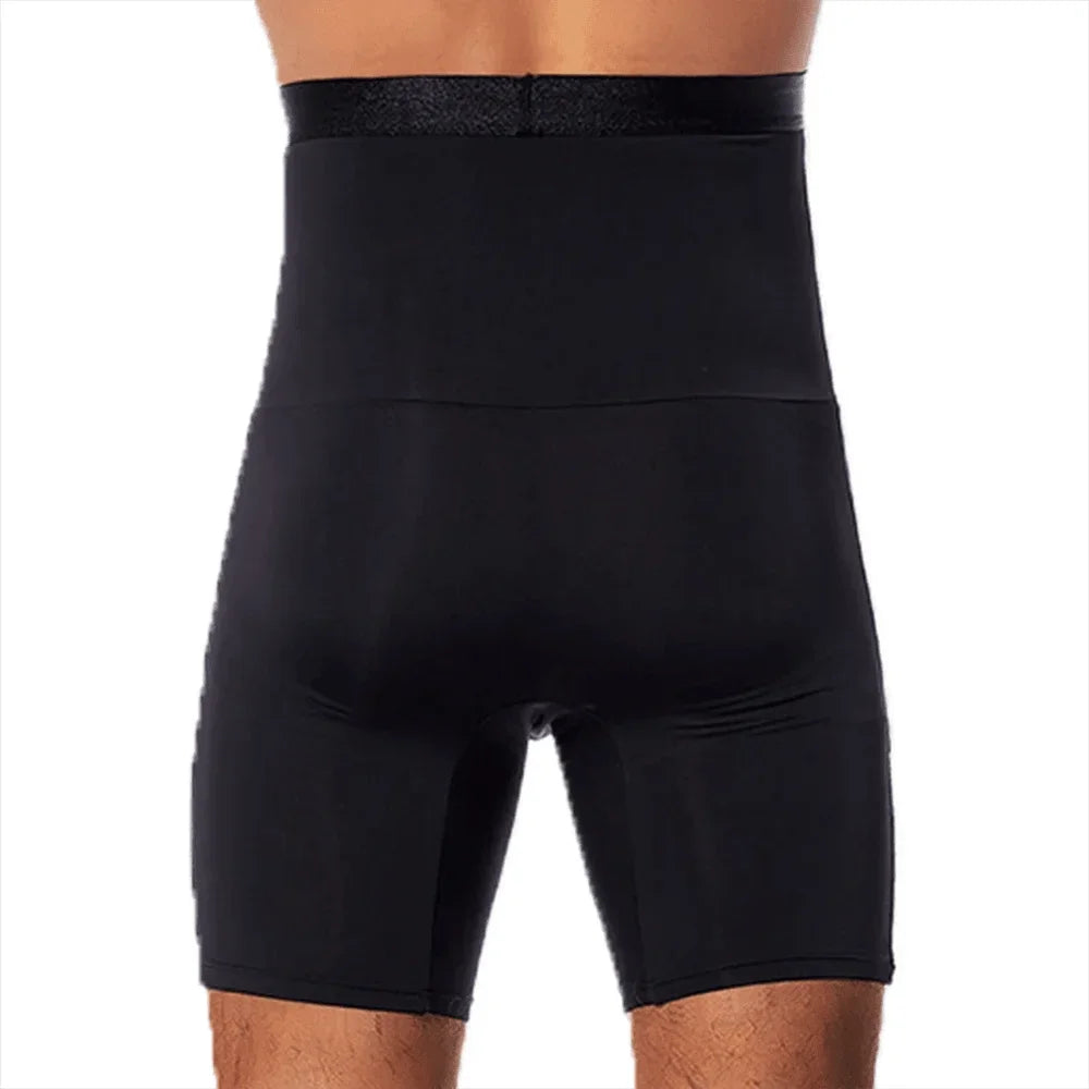 SELUDEE Men's High-Waist Tummy Control Shapewear Shorts
