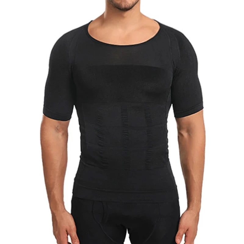 SELUDEE Men's Tummy Control Compression Shapewear Top