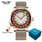 Original PINDU Design Limited Edition Revolving Roulette Game Diamond Dial Men's Watch