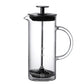 480ml Manual Glass Milk Frother with Stainless Steel Plunger