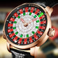 Original PINDU Design Limited Edition Revolving Roulette Game Diamond Dial Men's Watch