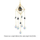 Metal Crystal Wind Chimes - Natural Stone Hexagon Prisms for Radiant Sun Catchers