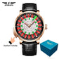 Original PINDU Design Limited Edition Revolving Roulette Game Diamond Dial Men's Watch