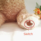 Baby Entertainment Peek-a-boo Bear Talking Chargeable Shy Face Teddy Bear Motorized Plush Toys
