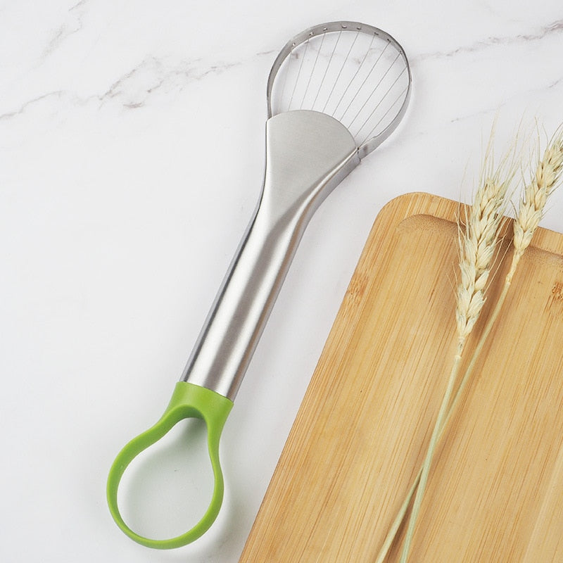 Stainless Steel Avocado Cutter Slicer Peeler Knife Pitaya Kiwi Slicer Peeler Kitchen Gadget Accessorie Fruit Vegetable Tools