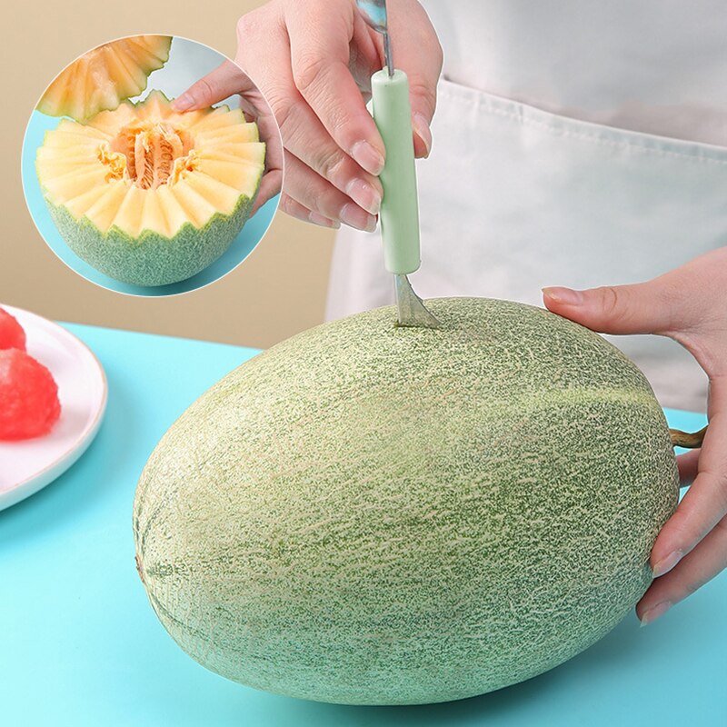 2-in-1 Stainless Steel Melon Baller & Fruit Carving Tool
