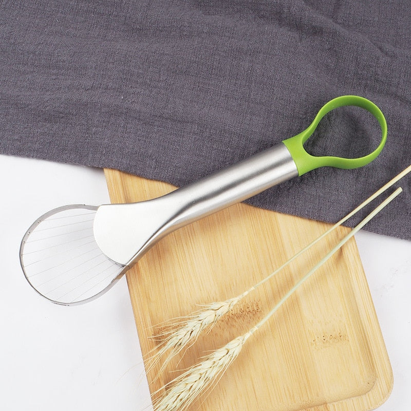 Stainless Steel Avocado Cutter Slicer Peeler Knife Pitaya Kiwi Slicer Peeler Kitchen Gadget Accessorie Fruit Vegetable Tools