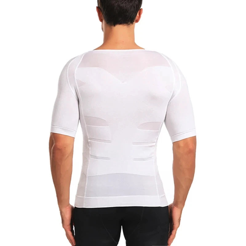 SELUDEE Men's Tummy Control Compression Shapewear Top
