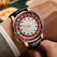 Original PINDU Design Limited Edition Revolving Roulette Game Diamond Dial Men's Watch