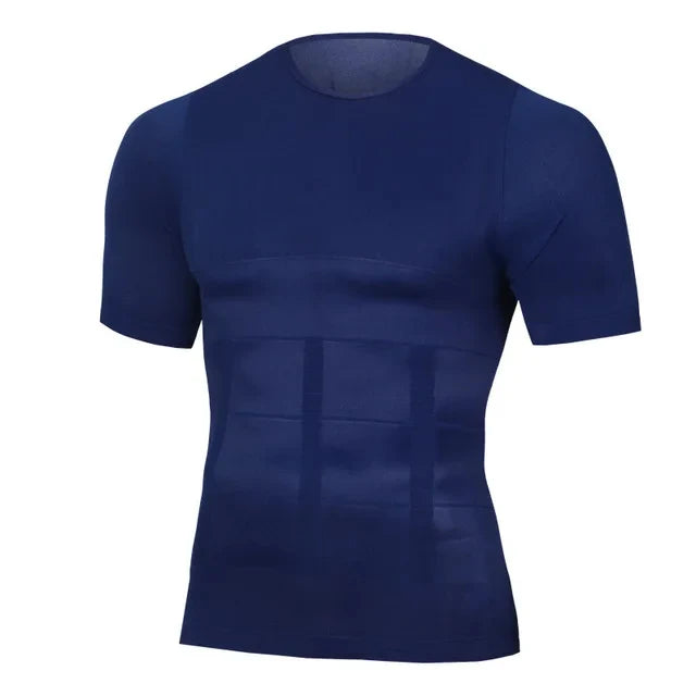 SELUDEE Men's Tummy Control Compression Shapewear Top