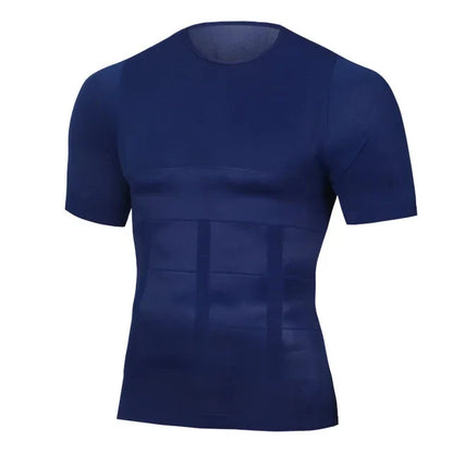 SELUDEE Men's Tummy Control Compression Shapewear Top