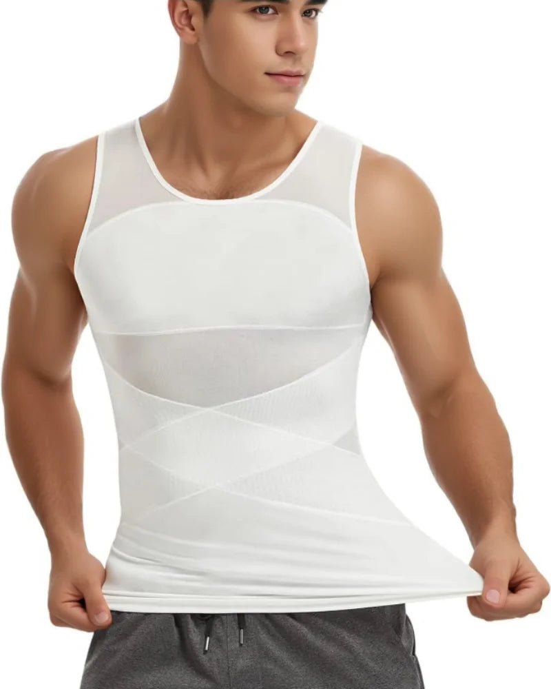 Men's Chest & Abdomen Compression Shapewear Tank Top