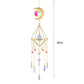 Metal Crystal Wind Chimes - Natural Stone Hexagon Prisms for Radiant Sun Catchers