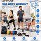 Full body home workout with Loftysale 11-piece resistance bands set