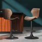 Artiss Set of 2 Bar Stools Kitchen Stool Chairs Metal Barstool Swivel Brown Frawley