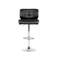 Artiss Set of 4 PU Leather Gas Lift Bar Stools - Black and Chrome