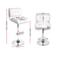 Artiss Set of 4 PU Leather Gas Lift Bar Stools - White and Chrome