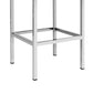 Artiss Set of 2 PU Leather Backless Bar Stools - White and Chrome