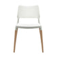 Artiss Set of 4 Wooden Stackable Dining Chairs - White
