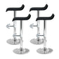 Artiss Set of 4 PU Leather Wave Style Bar Stools - Black