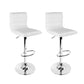 Artiss Set of 2 PU Leather Bar Stools Padded Line Style - White