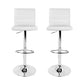 Artiss Set of 2 PU Leather Bar Stools Padded Line Style - White