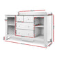 Keezi Baby Change Table Tall boy Drawers Dresser Chest Storage Cabinet White