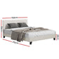 Artiss Bed Frame Queen Size Boucle Fabric Mattress Base Platform Wooden
