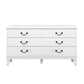 Artiss Chest of Drawers Dresser Table Lowboy Storage Cabinet White KUBI Bedroom