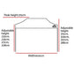 Instahut Gazebo Pop Up Marquee 3x6m Outdoor Tent Folding Wedding Gazebos Navy