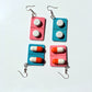 Whimsical Wooden Pill Capsule Earrings: Quirky Fashion for Party-Goers, Teens, and Unique Style Lovers