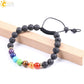 8mm Natural Lava Gem Stone Beads Black String Braided Bracelets for Women and Men