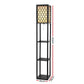 Artiss Floor Lamp Storage Shelf LED Lamps Vintage Standing Reading Light Bedroom