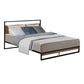Artiss Metal Bed Frame Double Size Mattress Base Platform Foundation Black Dane