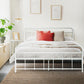 Artiss LEO Metal Bed Frame - Queen (White)