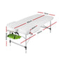 Zenses 3 Fold Portable Aluminium Massage Table - Green & Black