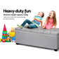 Artiss Storage Ottoman Footstool Blanket Box Foot Stool Bench Toy Seat Grey