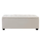 Artiss Large Fabric Storage Ottoman - Beige