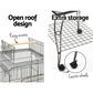i.Pet Large Bird Cage with Perch - Black