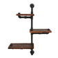 Artiss Display Shelves Bookshelf Pipe Shelf Rustic Industrial Floating Wall Shelves DIY Brackets